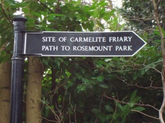 040 Sign for Carmelite Friary