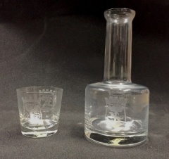 decanter and glass