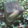 The only remaining original boundary stone