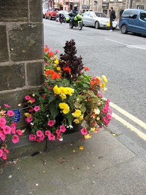 Planters around St Michaels Well 