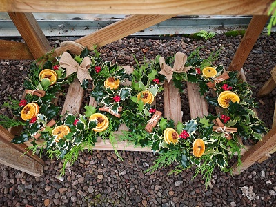 Orange and Spice Wreaths Ready For Delivery