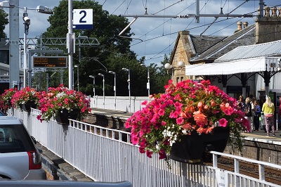 Floral Display at Linlithgow Railway Station